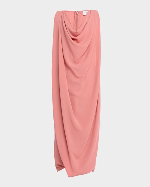 Michael Kors Collection Sleeveless Fluid Cowl Midi Dress Da Women