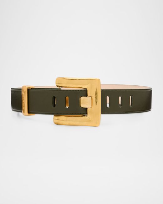 Balmain Anthem Calfskin Belt