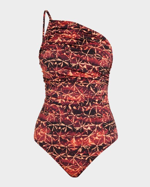 Ulla Johnson Ibiza Ruched One-Piece Swimsuit Da Women