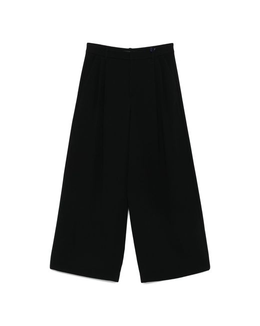 S Max Mara High-Waisted Trousers Da Women Di Colore Nero