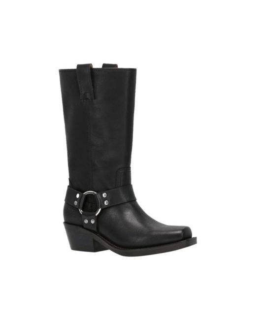 Frye And Co. Frye And Co. Lorrie Harness Stacked Heel Boots Da Women Di Colore Nero