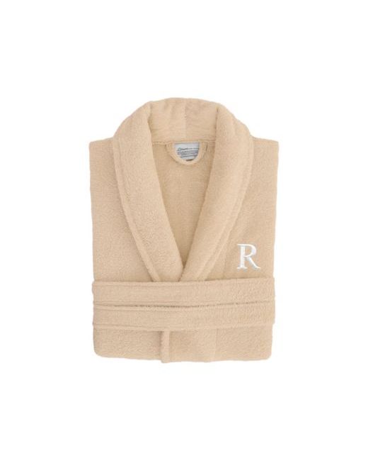 Linum Home Bookman Font 100 Turkish Cotton Terry Bathrobe Da Women Di Colore Beige
