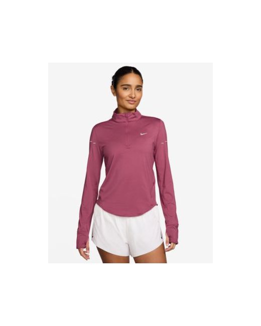 Nike Swift Dri-Fit Uv 1/4-Zip Running Top Reflective Da Women Di Colore Argento