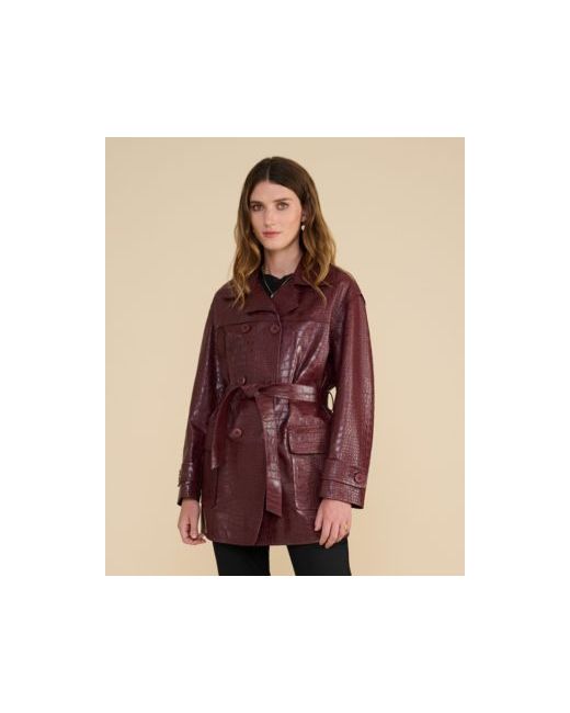 Furniq Uk Women's Red Short Trench Coat