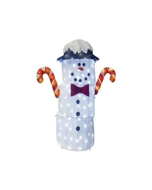 Puleo International  White 3 Marshmallow Man Christmas Holiday Decor