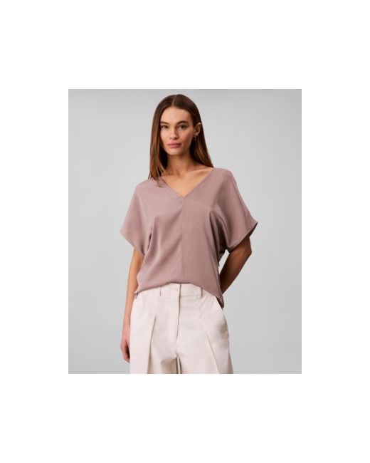 Calvin Klein Women's  Short-Sleeve V-Neck Top