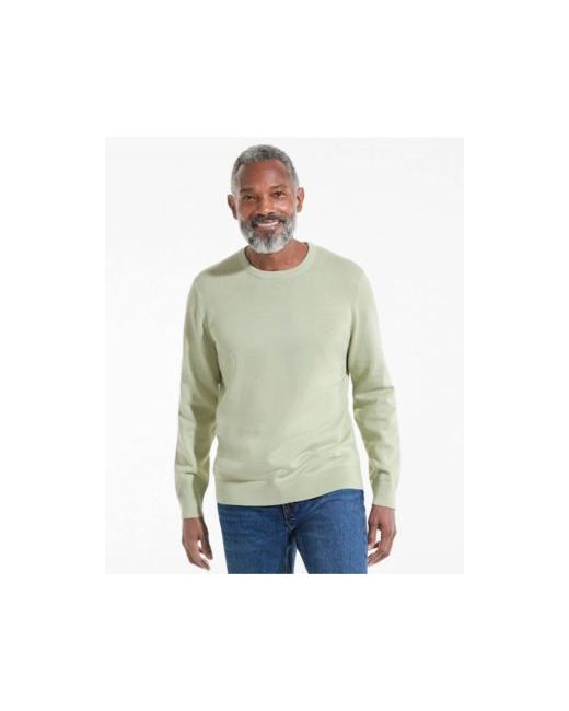 Lands' End   Mens Fine Gauge Cotton Crew Neck Sweater