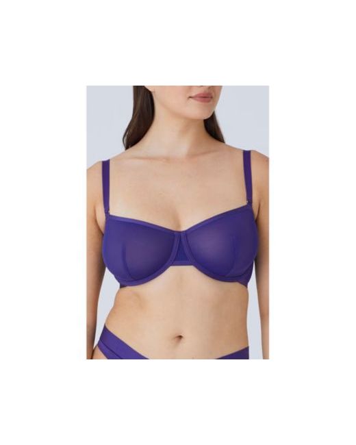Cuup The Balconette Mesh Bra Da Women Di Colore Viola