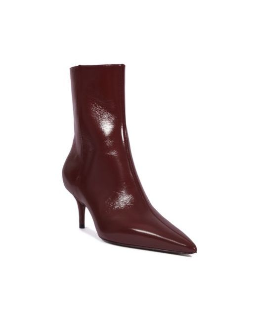 Arezzo  Red Womens Sasha Low Stiletto Booties