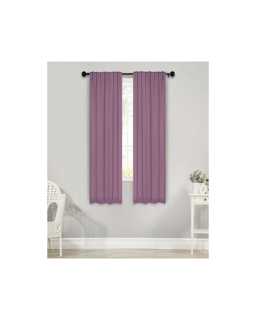 Superior   Solid Classic Modern Blackout Curtain Set 26x22 X 63x22 Of 2
