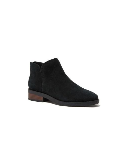 Lands' End Women's Black Essential Zip Up Ankle Booties