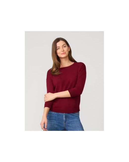 Cable & Gauge Wineglass Drop Shoulder Tunic Sweater Da Women