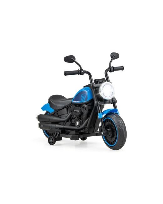 Costway  Pink 6v Kids Electric Motorcycle With Training Wheels Led Headlights Music Board