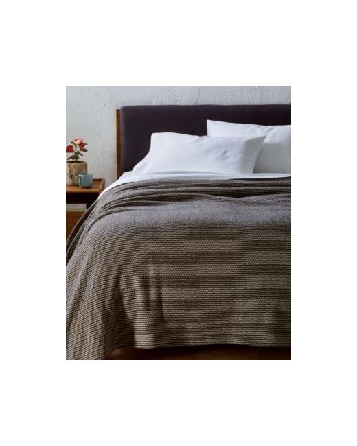 Oake  Black Striped Woven Blanket Exclusively For