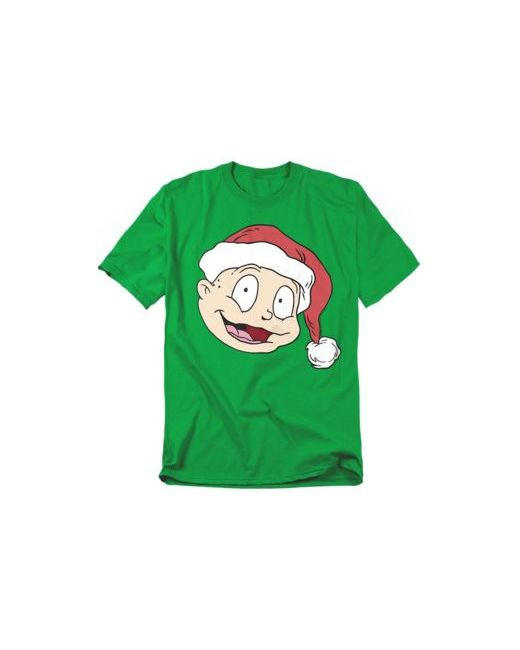 Rugrats Mens Tommy Santa Hat T-Shirt  Di Colore Verde
