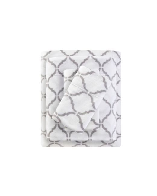 Madison Park Micro-Fleece 4-Pc. Sheet Set Full  Di Colore Grigio