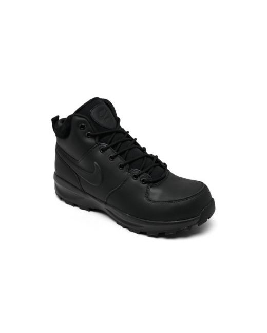 Nike Men's Black Manoa Leather Boots From Finish Line