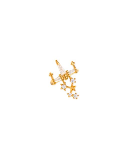 Girls Crew Women's Golden Crystal Star Wars X-Wing Ear Cuff