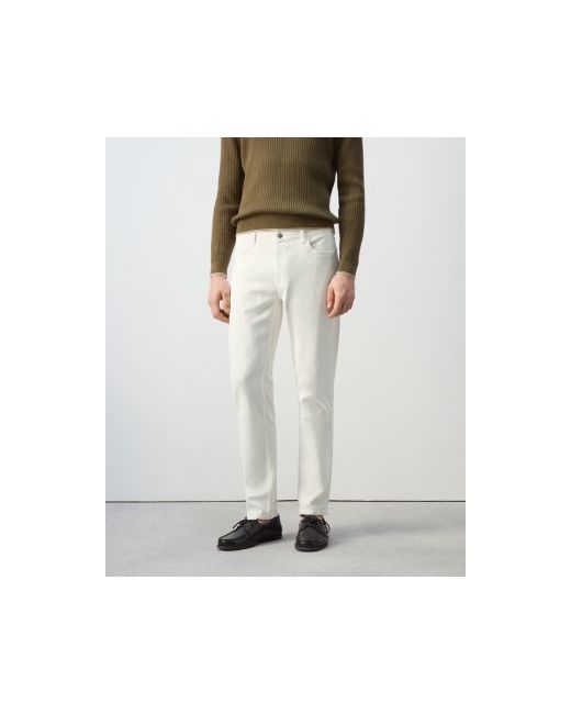 Mango Mens Slim Fit Ultra Soft Touch Patrick Jeans  Di Colore Bianco