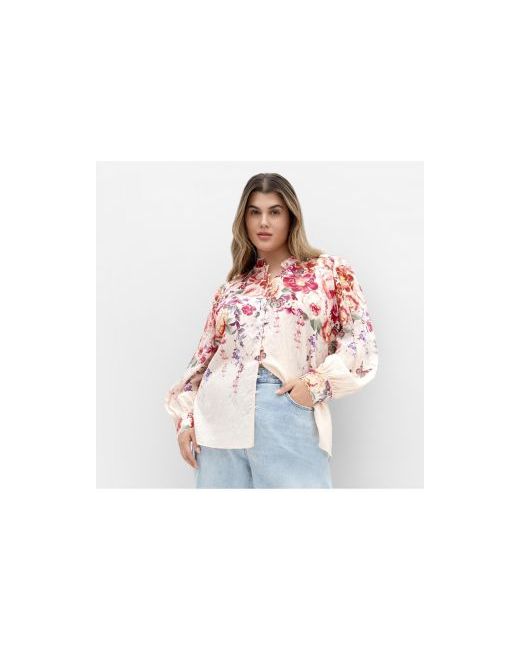 City Chic  Floral Womens Plus Gianna Shirt