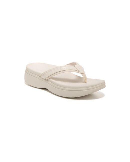Vionic  Beige Womens High Tide Ii Thong Sandals
