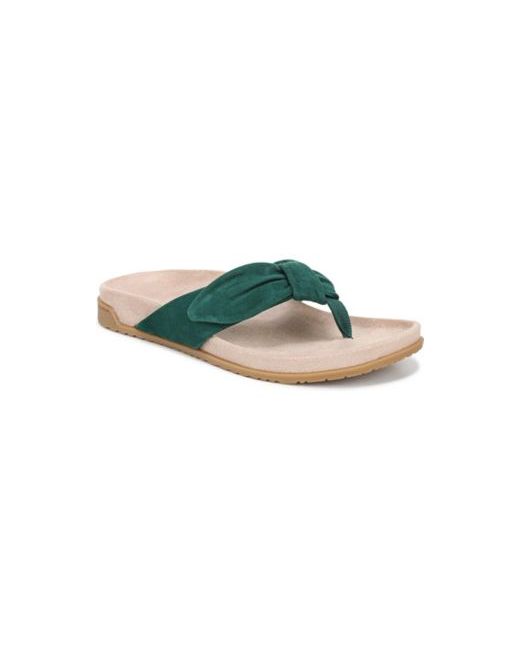 Vionic Women's Green Eva Thong Sandals