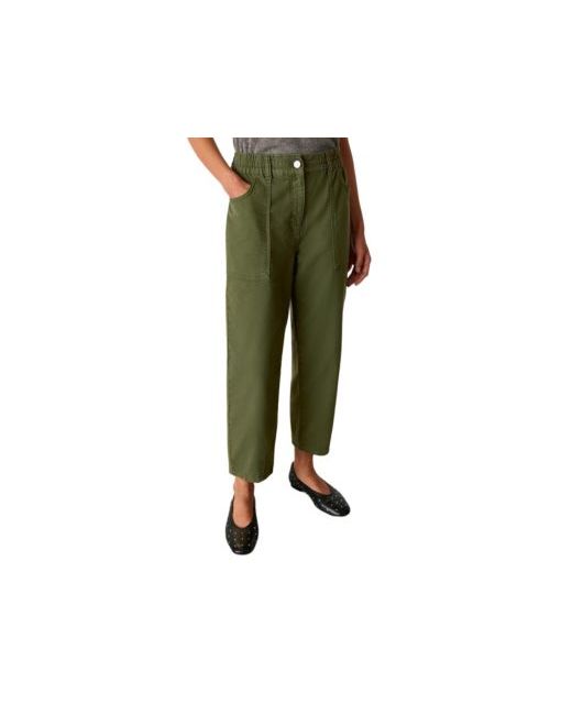 Whistles Women's Green Relaxed Fit Tessa Trouser