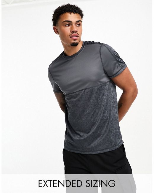 Asos 4505 training long sleeve T-shirt with contrast panels- in