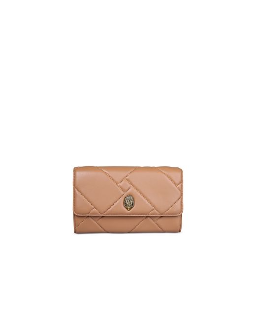 Kurt Geiger London Small Quilted Long Flap Wallet On Chain