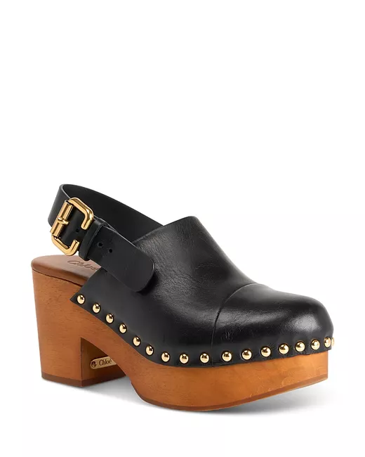 Chloé Women's Black Jeannette Clogs