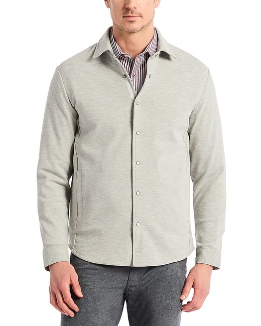 Robert Graham Men's Gray Kellan Knit Shirt Jacket