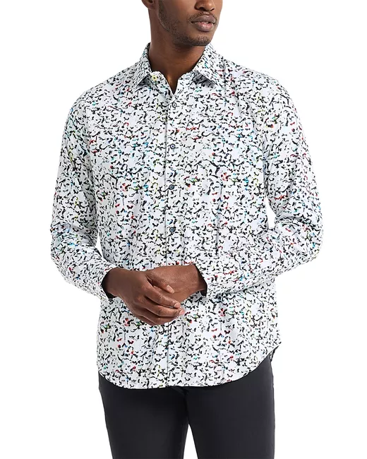 Robert Graham Men's Multicolor Lazlo Long Sleeve Woven Shirt