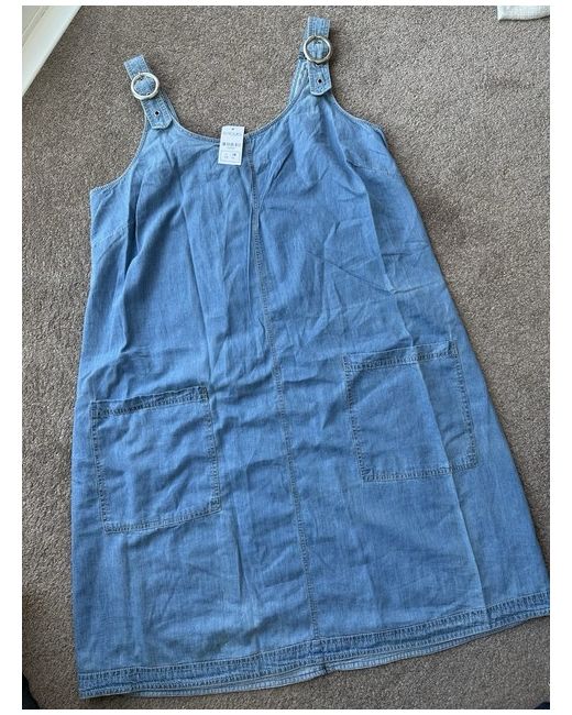 Yours Women's  Ladies Denim Pinafore Dress 18