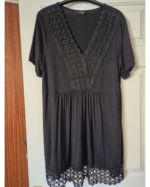 Yours Women's Black Ladies Short Dress 16