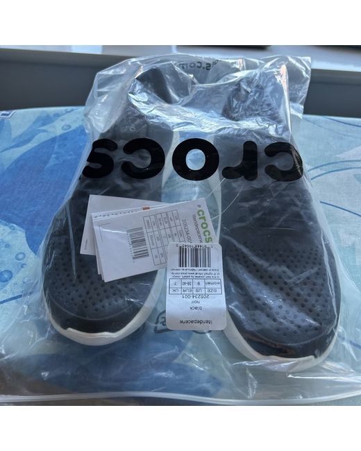 Crocs Women's Black Trainers Lite Ride Foam Technology Uk 7 New