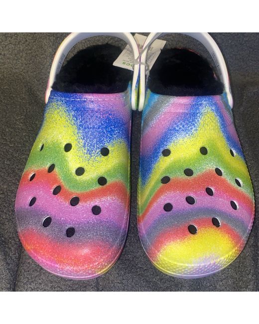 Crocs Women's  Classic Lined Spray Dye Clog