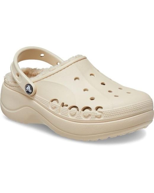 Crocs Women's White Winter Platform Lined Clogs Uk9 Refa4