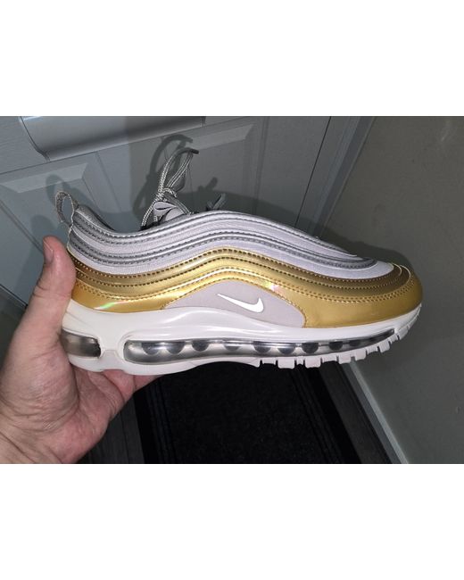 Nike Women's Silver 5.5 Air Max 97 Metallic Gold W