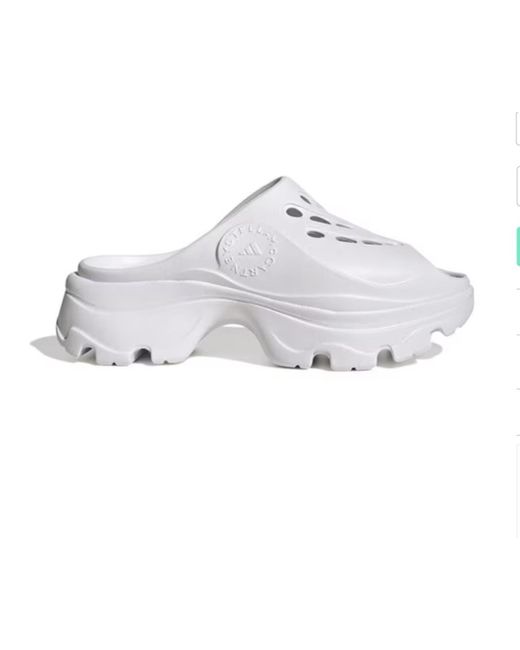 Adidas Women's White Asmc Stella Mccartney Clogs Wm Uk 4 To 9