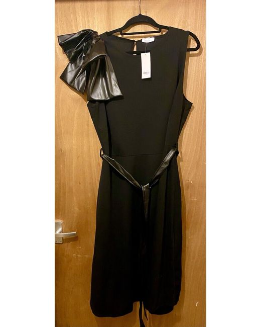 Yours Women's Black Bnwt Stunning Bow Detail Little Dress From 24