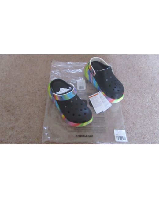 Crocs Women's  Bnwt Classic Crush Spray Dye Rubber Clogs Uk 5