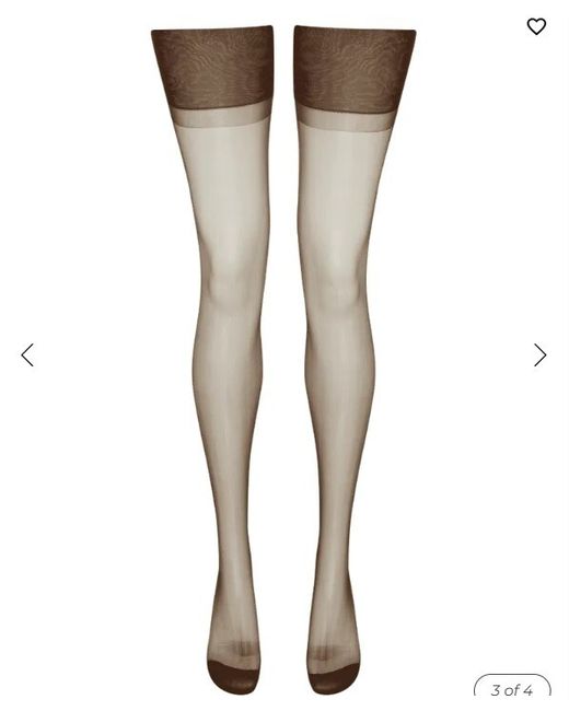 Agent Provocateur Onnix Stocking In With Embroidered Polka