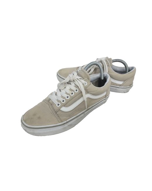 Vans Women's Brown Ladies Tan Canvas Trainers Uk 5.5 Lace Up