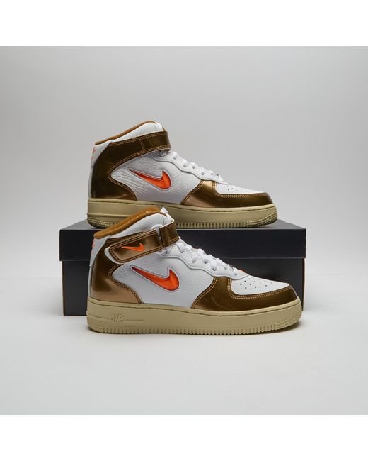 Nike Women's Brown Air Force 1 Mid White 6.5 Trainers
