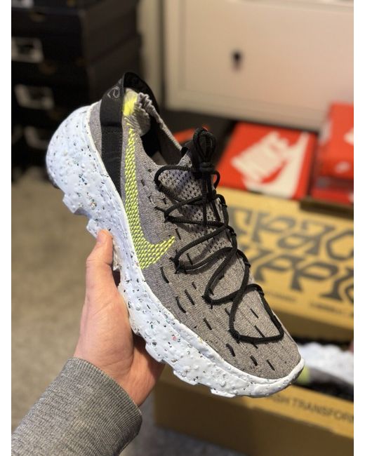 Nike Women's Gray Space Hippie 04 Grey Volt Uk 10.5 Us 13 Brand New Box