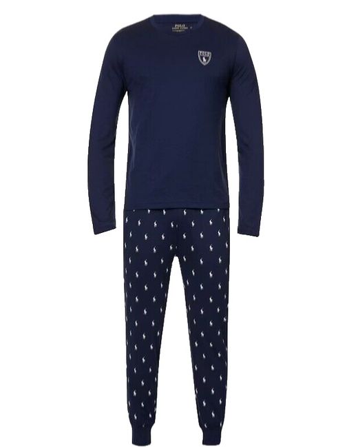 Polo Ralph Lauren New Boxed Navy And White 2pcs Pyjama Set Xl Da Men Di Colore Blu Scuro