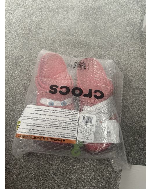 Crocs Men's  Genuine Authentic Lightning Mcqueen Clogs Uk 11 Light Up