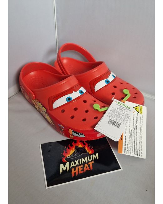 Crocs Men's  Genuine Authentic Disney Pixar Lighting Mcqueen Mater Uk 11