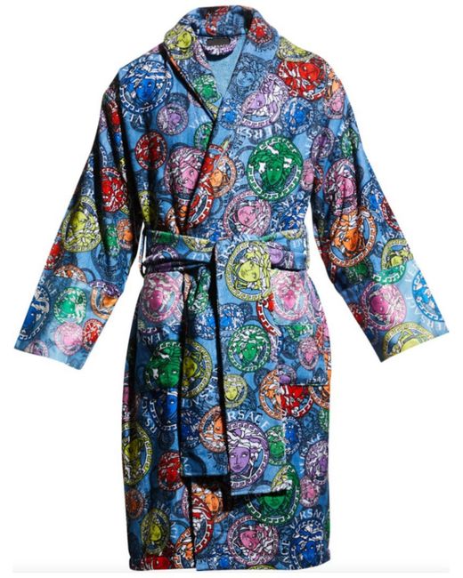 Versace Multicoloured Bath Robe 100 Authentic Da Men