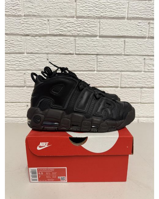 Nike Women's Brown Air More Uptempo Black Velvet Uk 6 Dv1137-001